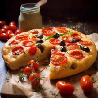 Focaccia barese (fetta 1/4)