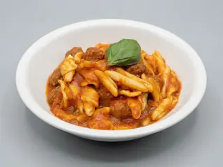Maritati pugliesi con polpettine di manzo al sugo