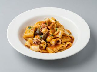 Calamarata con totanetti alla Luciana