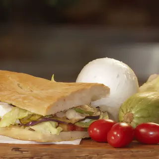 Vegetariano grigliato más medio