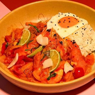 Riso Thailandese Con Gamberoni (piccante)