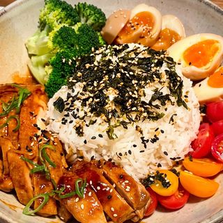 Riso Giapponese Con Pollo Teriyaki