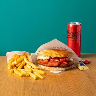 Panino cotoletta menù