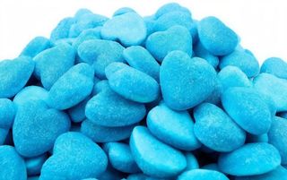 Cuore azzurro frizzante al lampone