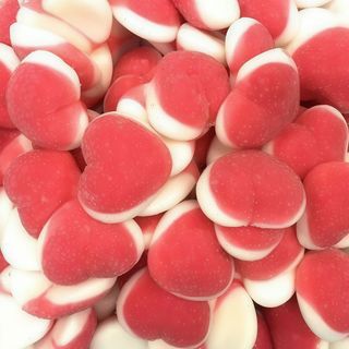 Cuore gommoso panna fragola 100 gr 