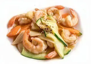 N.259 Gamberi  con verdure