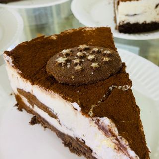 Porzione torta pan di stelle