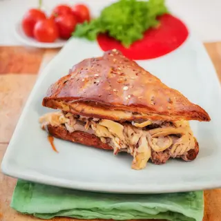 Faraona alla leccarda sandwich
