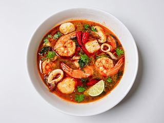 Thai seafood soup