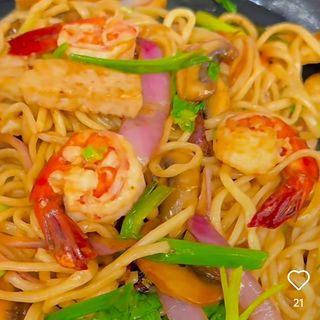 120G-Spaghetti thai con gamberi piccante