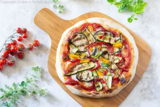 Pizza con verdure