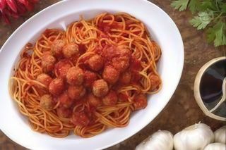 Spaghetti con polpettine