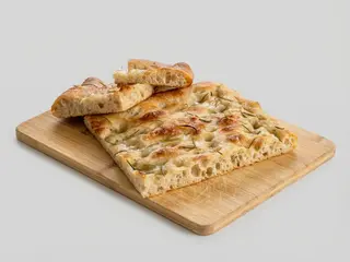 Focaccia mozzarella e prosciutto