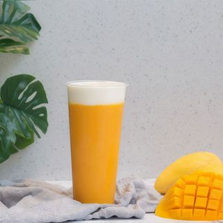 Tè verde con mango e crema