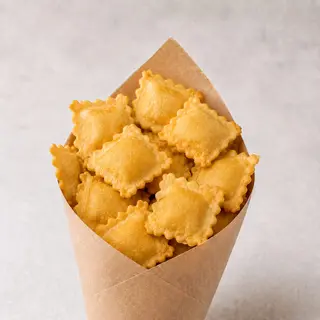 Ravioli fritti di carne