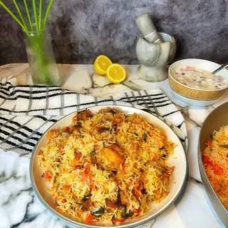 44 Chicken tikka biryani