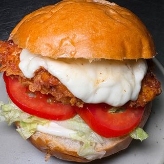 Bun chicken burger