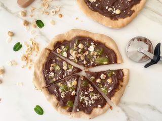 Pizza Nutella di pistacchio