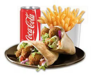 Menù falafel arrotolato