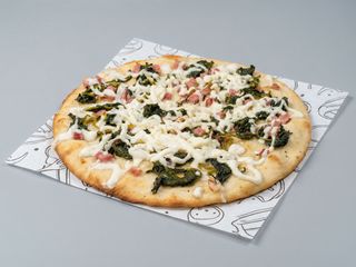 Pizza tonda bianca rape e Norcia