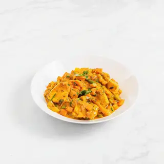Pollo e verdure miste curry
