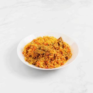 Chicken seekh kabab biryani
