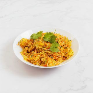 Jhinga biryani