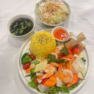 Menù fisso 04 - Wok di Gamberi e Verdure