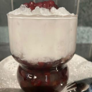 96B. Granita asiatica ai fagioli azuki e crema di cocco