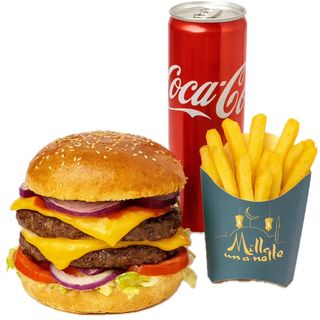 Menù doppio hamburger