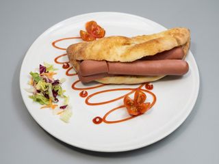 Panino con würstel 