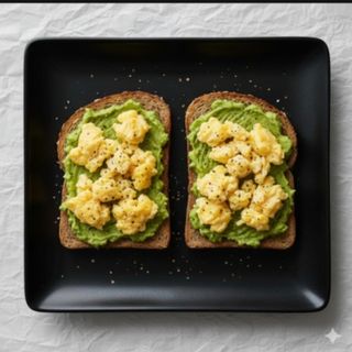 Toast Avocado scrambled