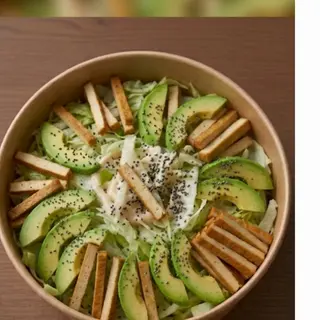 Tofu ,avocado,salad