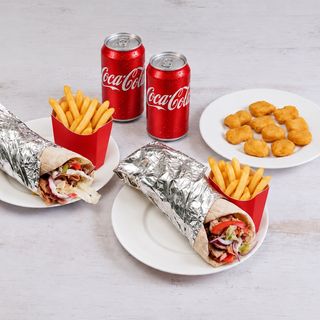 2 menu kebab +6 nuggets