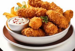 Popcorn chicken menu