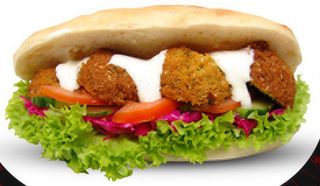 Panino falafel menu