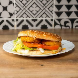 Green burger vegetariano