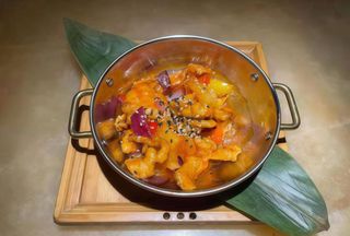 185. Pollo in agrodolce