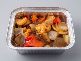 203. Gamberi al red curry spicy