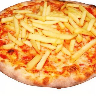 Pizza con Patatine