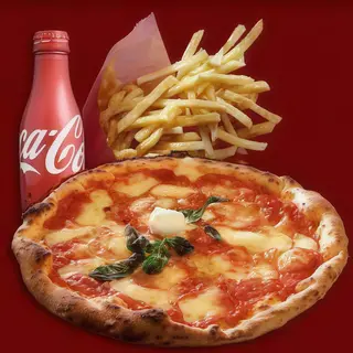 Menù pizza Margherita con birra