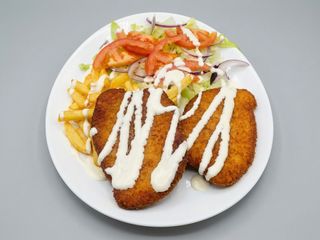 Piatto con la cotoletta