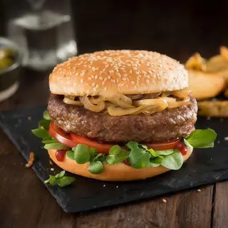 Burger hot cheese menú