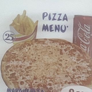 Pizza margherita menu