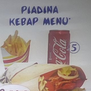 Piadina kebap menu