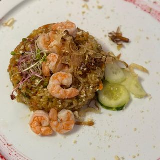 Riso Thai con gamberi