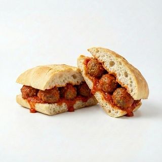 Panino con polpette al sugo di nonna Marietta