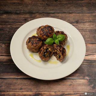 Polpette di scottona ripiene di melanzane