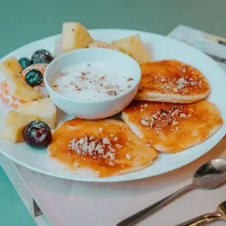 Pancakes senza lattosio con composta