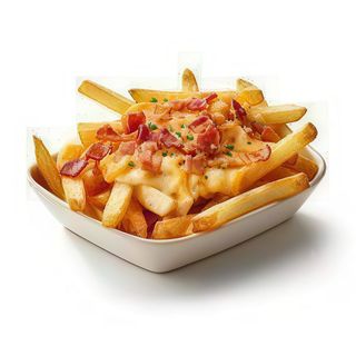 Patatine con cheddar e bacon